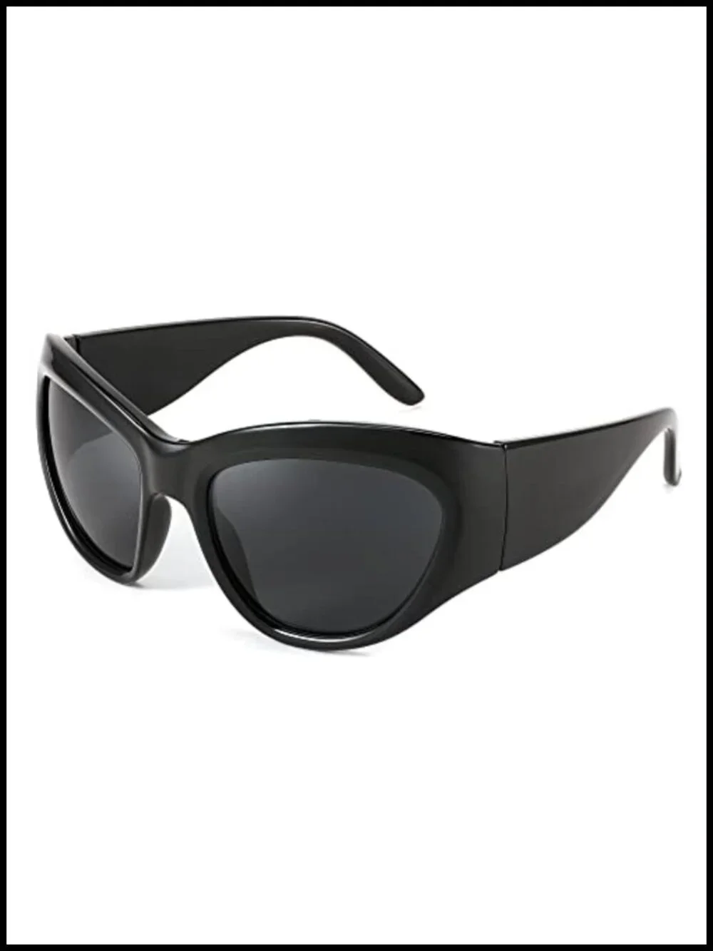 Oversized Shield Sunglasses UV400 Protection Wrap Around Futuristic